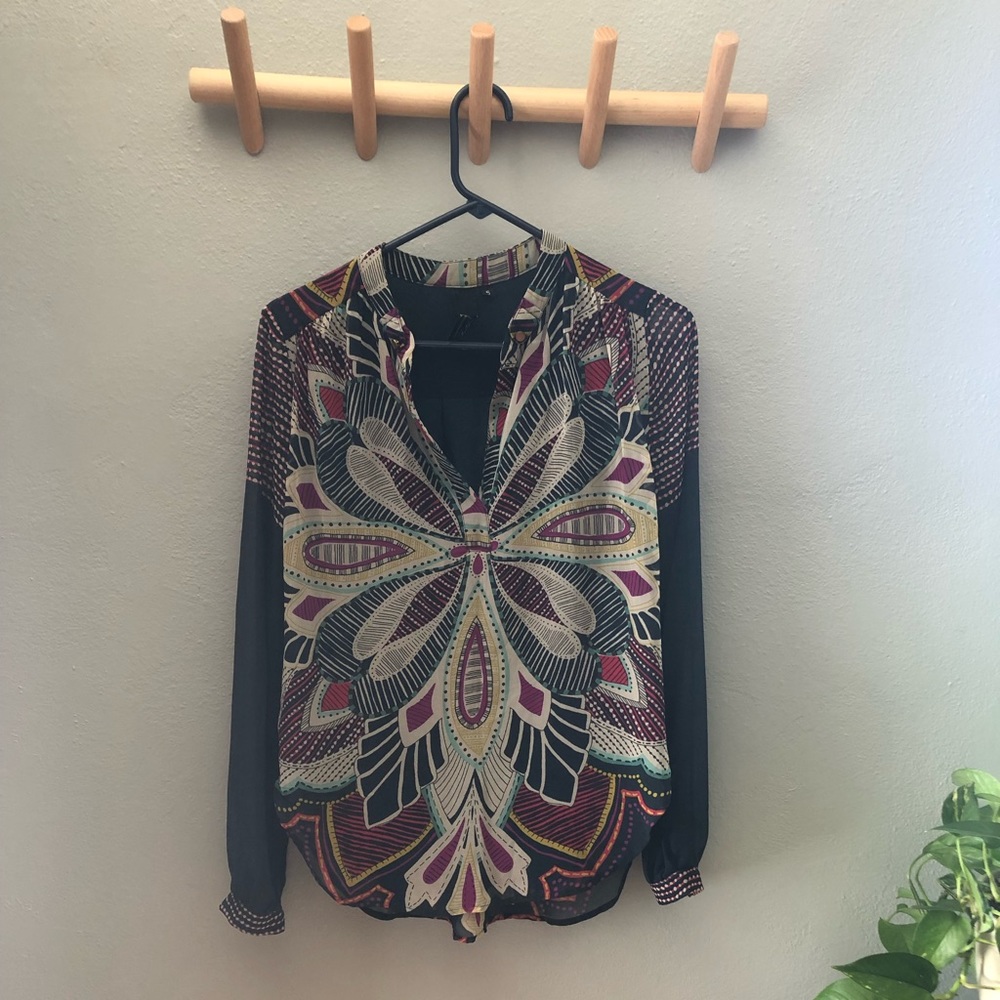 Anthropologie blouse. Super fun colors!